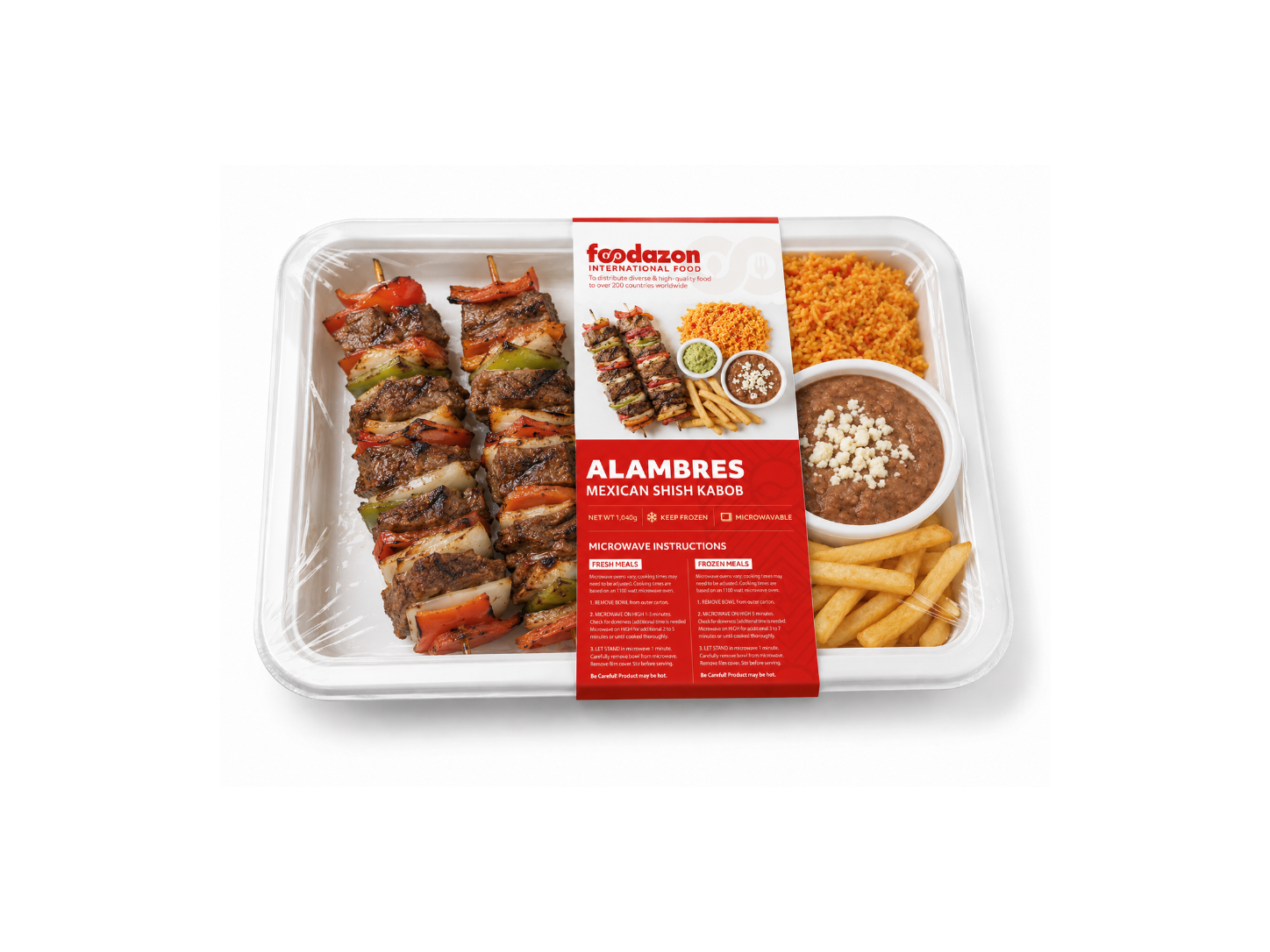 Alambres (Mexican Shish Kabob) - Packaged